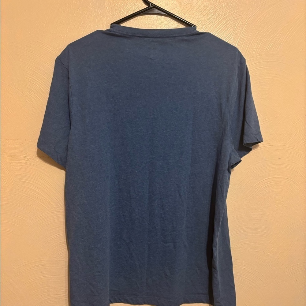 J. Crew Blue Short Sleeve Tee with Graphic Design - Picture 8 of 8